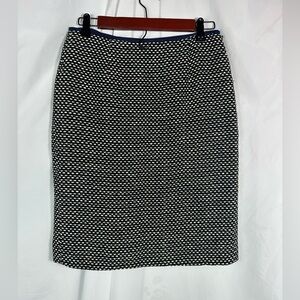 Tory Burch navy tweed pencil skirt size 4